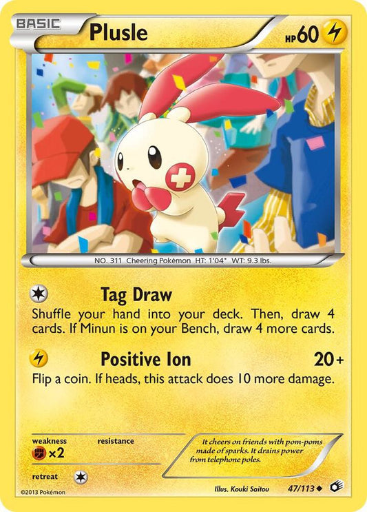 Plusle #47 Legendary Treasures