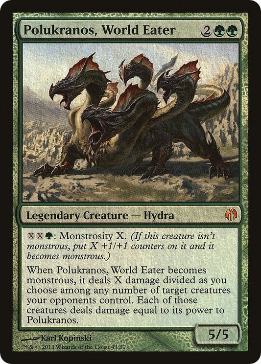 Polukranos, World Eater #43 FOIL Duel Decks: Heroes vs. Monsters