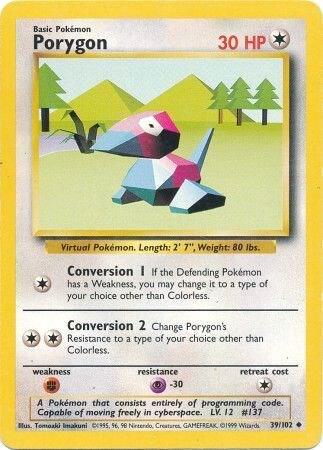Porygon #39 Base Set