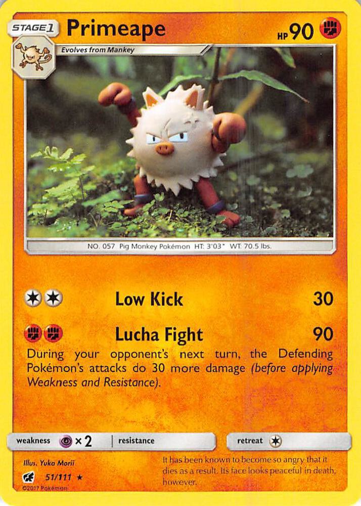 Primeape #51 SM - Crimson Invasion