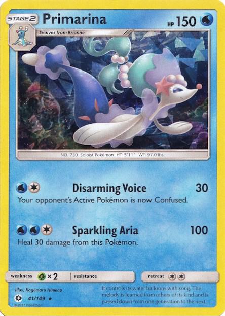 Primarina #41 CRACKED ICE HOLO Deck Exclusives
