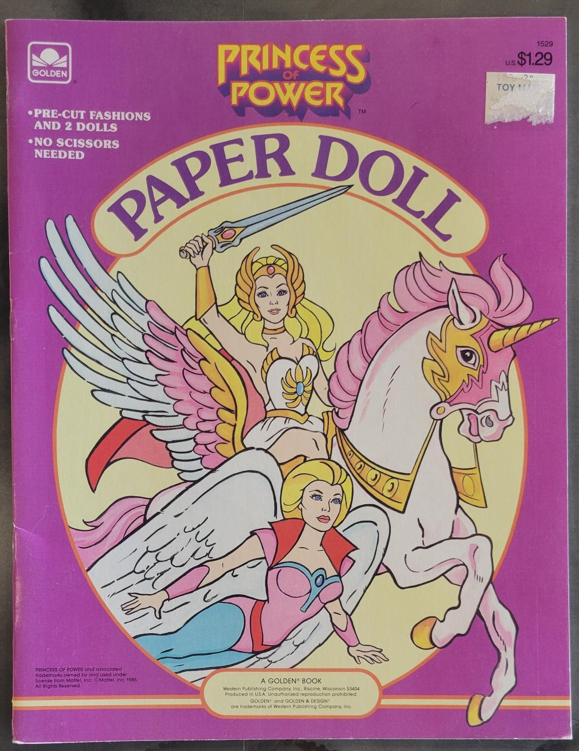 Princess of Power Paper Doll (Golden) (1985)
