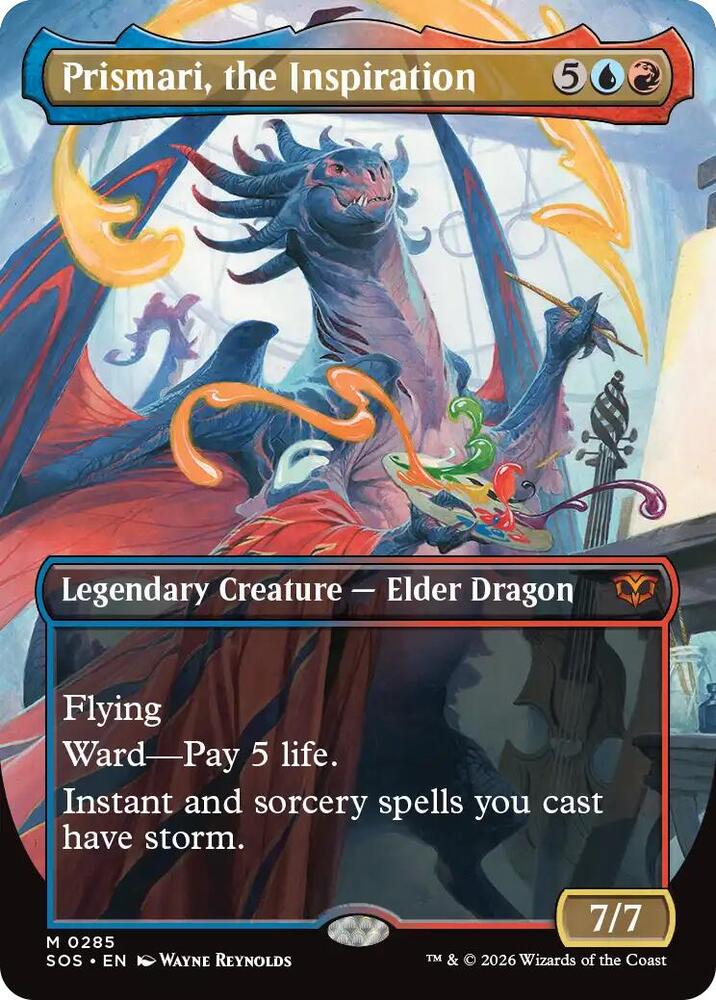 Prismari, the Inspiration (Borderless) #285 FOIL Secrets of Strixhaven