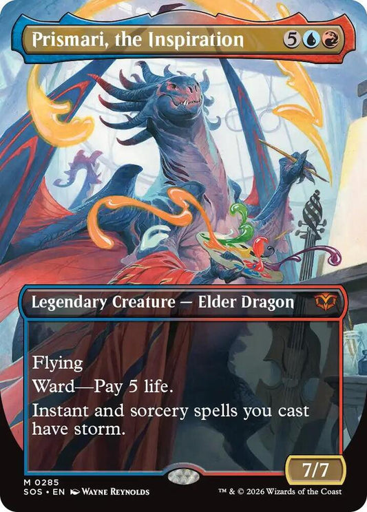 Prismari, the Inspiration (Borderless) #285 FOIL Secrets of Strixhaven