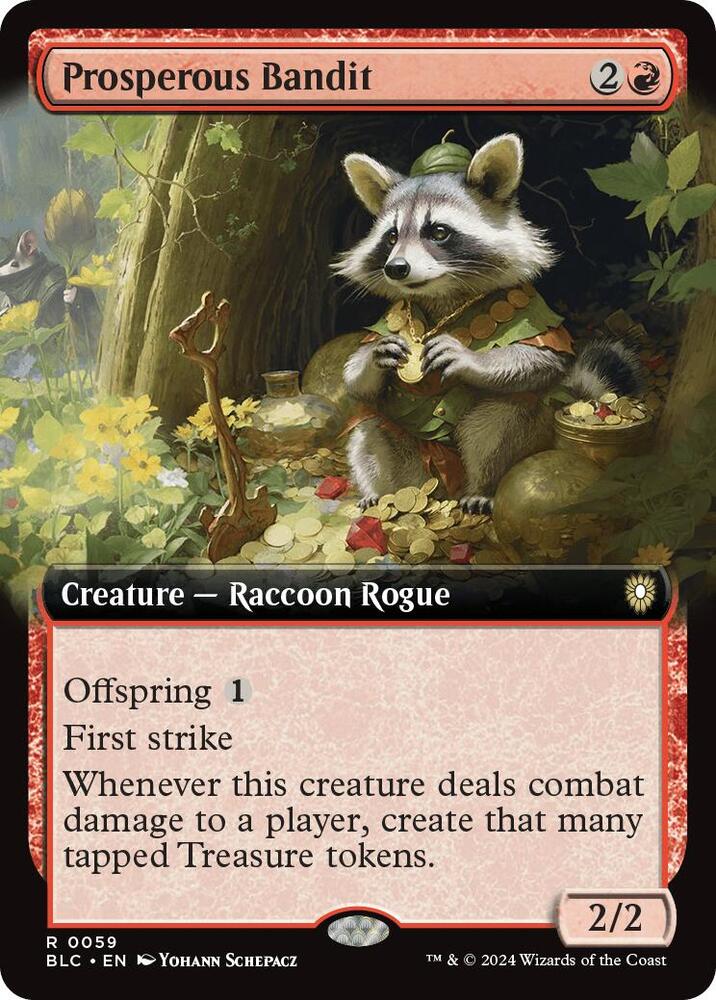 Prosperous Bandit (Extended Art) #59 Commander: Bloomburrow