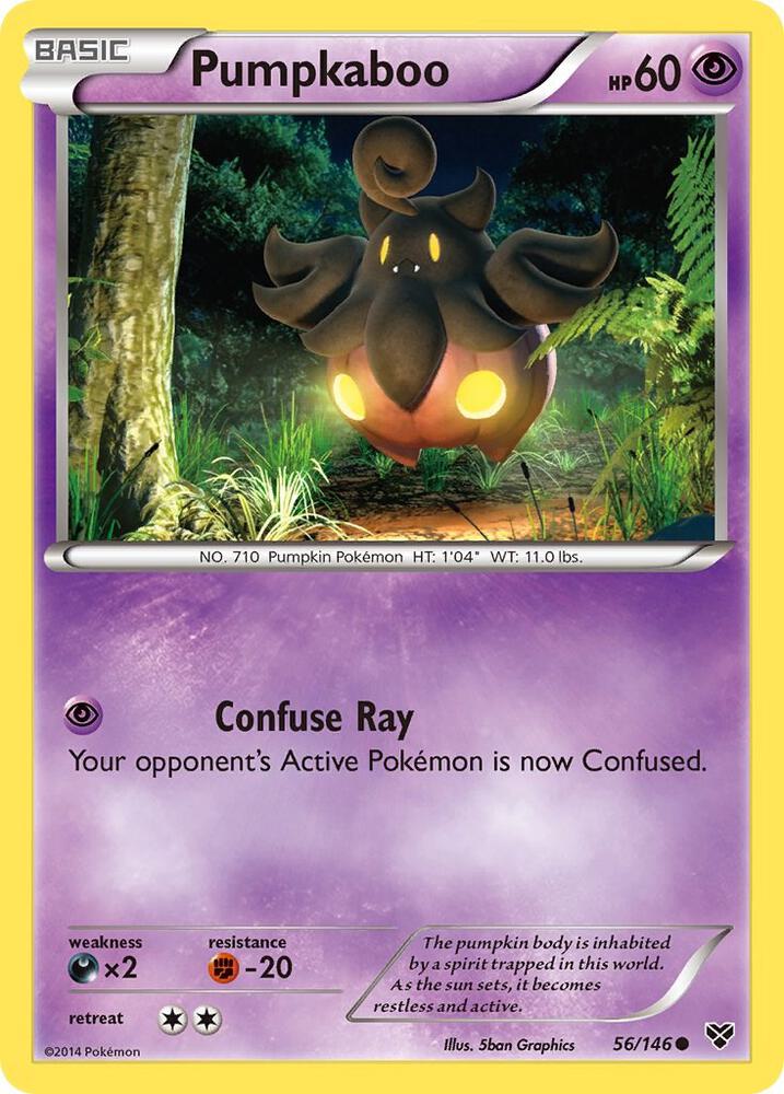 Pumpkaboo #56 REVERSE HOLOFOIL XY Base Set