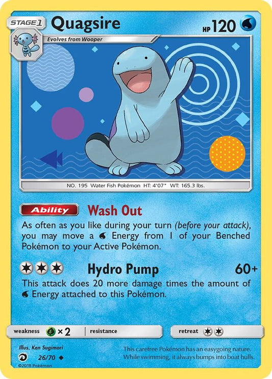 Quagsire #26 REVERSE HOLOFOIL Dragon Majesty