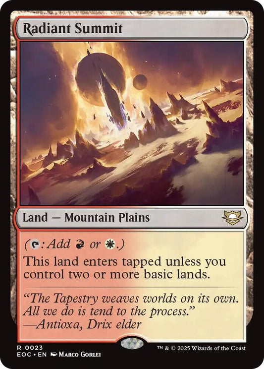 Radiant Summit #23 Commander: Edge of Eternities