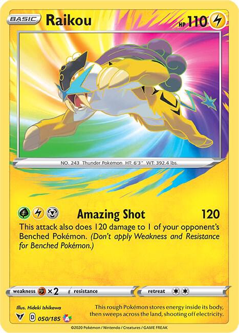 Raikou #50 SWSH04: Vivid Voltage