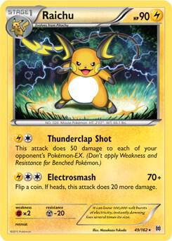 Raichu #49 CRACKED ICE FOIL BREAKthrough Deck Exclusives
