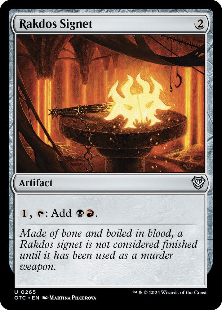 Rakdos Signet #265 Commander: Outlaws of Thunder Junction