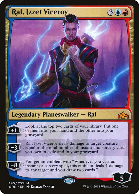 Ral, Izzet Viceroy #195 FOIL Guilds of Ravnica