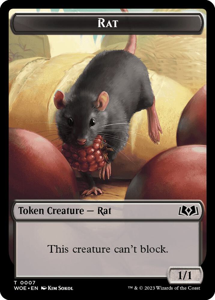 Rat Token #7 Wilds of Eldraine