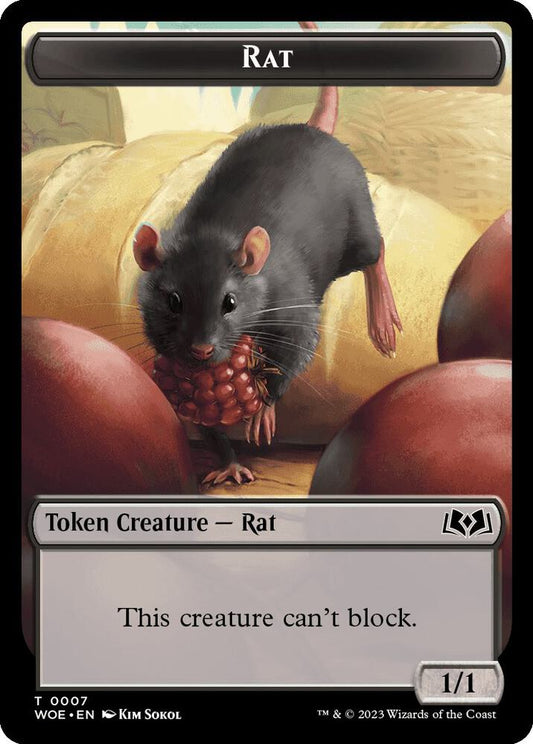 Rat Token #7 Wilds of Eldraine