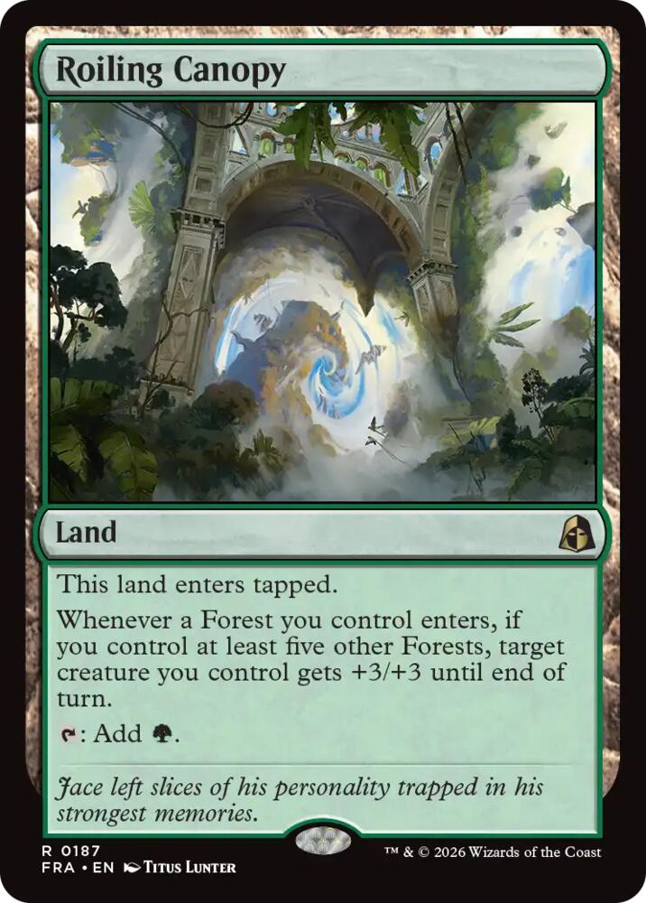 Roiling Canopy #187 FOIL Reality Fracture