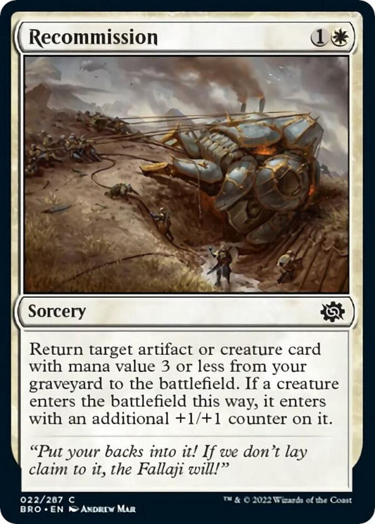 Recommission #22 The Brothers' War
