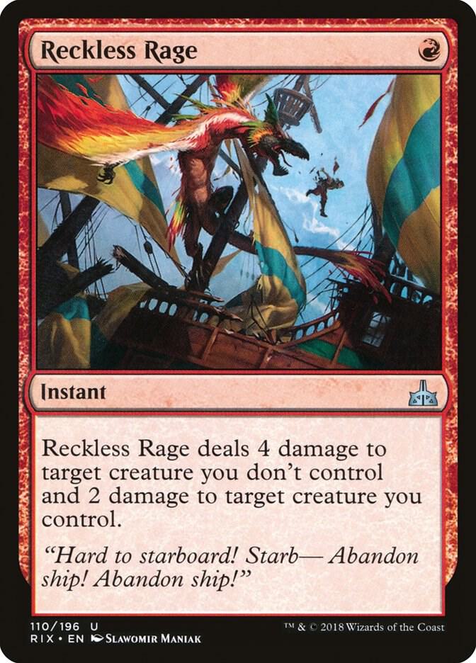 Reckless Rage #110 Rivals of Ixalan
