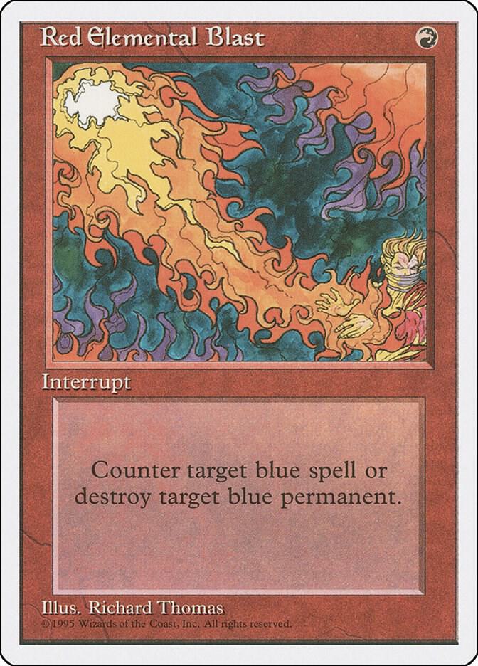 Red Elemental Blast - Fourth Edition