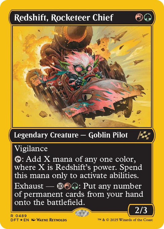 Redshift, Rocketeer Chief #489 (First-place FOIL) Aetherdrift