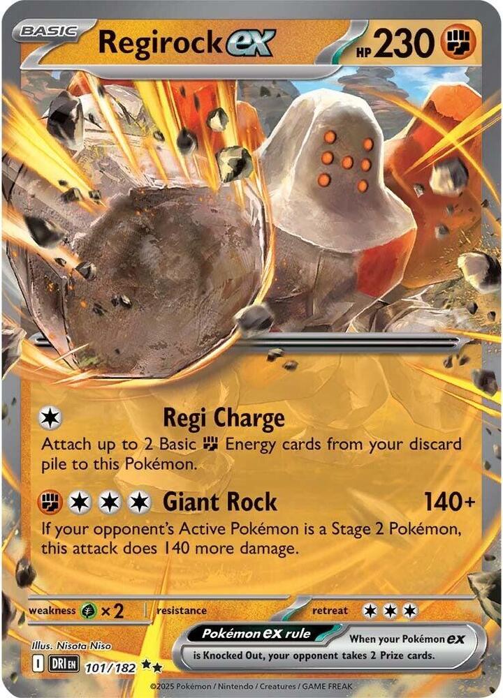 Regirock EX #101 SV10: Destined Rivals