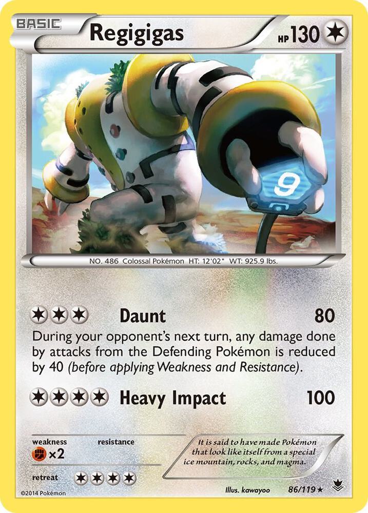 Regigigas #86 REVERSE HOLOFOIL XY - Phantom Forces