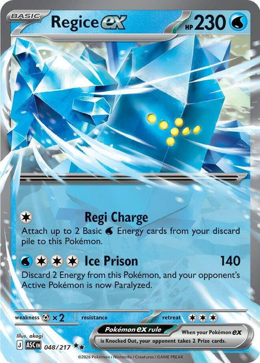 Regice EX #48 ME: Ascended Heroes