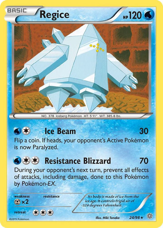 Regice #24 REVERSE HOLOFOIL XY - Ancient Origins