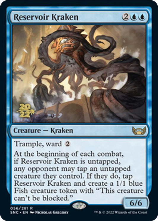 Reservoir Kraken #56 FOIL Prerelease Cards (Streets of New Capenna)