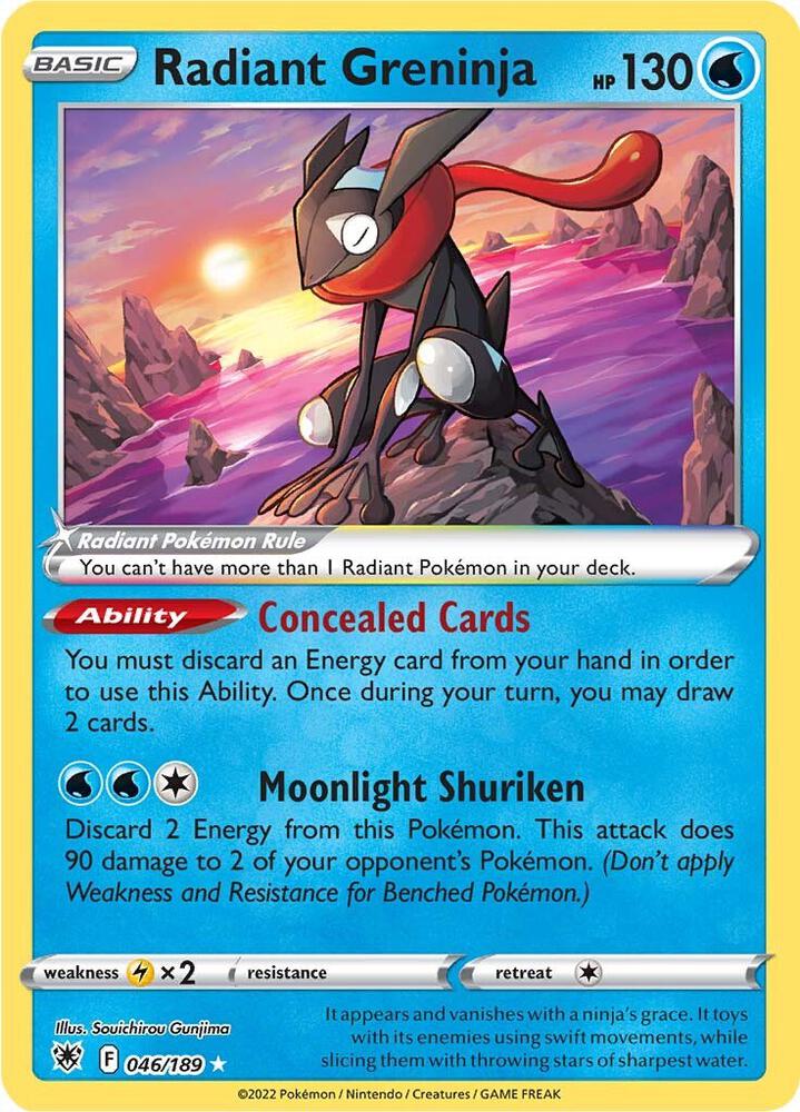 Radiant Greninja #46 SWSH10: Astral Radiance