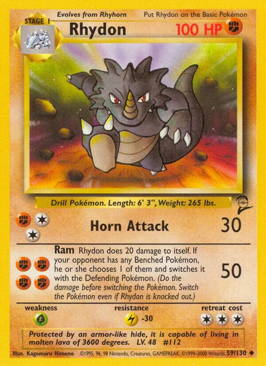 Rhydon #59 Base Set 2