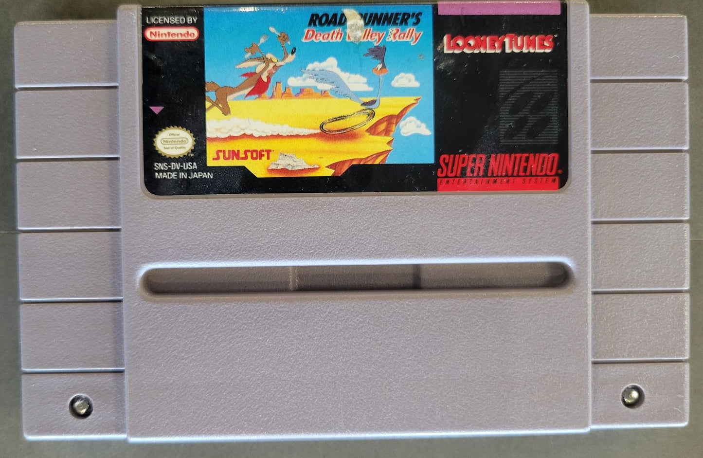 SNES Road Runner's Death Valley Rally