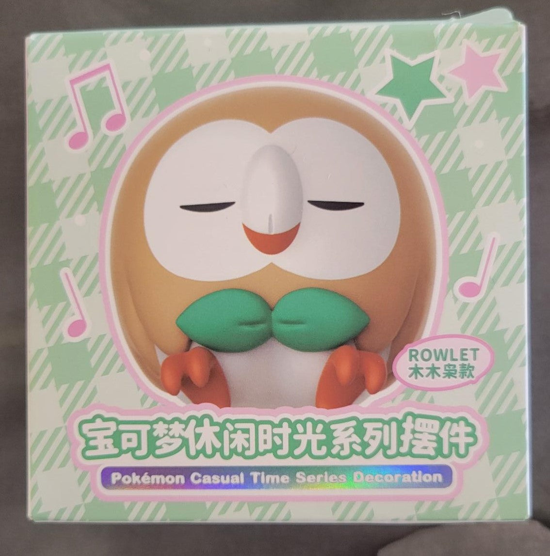 Pokemon Rowlet Casual Time Series Decoration NEW/SEALED