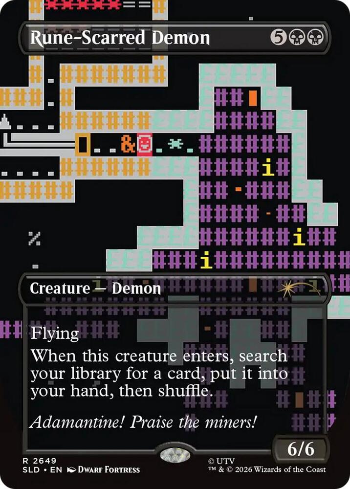 Rune-Scarred Demon #2649 Secret Lair Drop Series