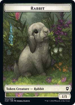 Rabbit Token #4 Commander Legends: Battle for Baldur's Gate