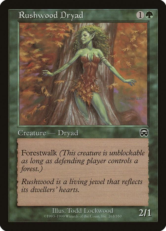 Rushwood Dryad #263 FOIL Mercadian Masques