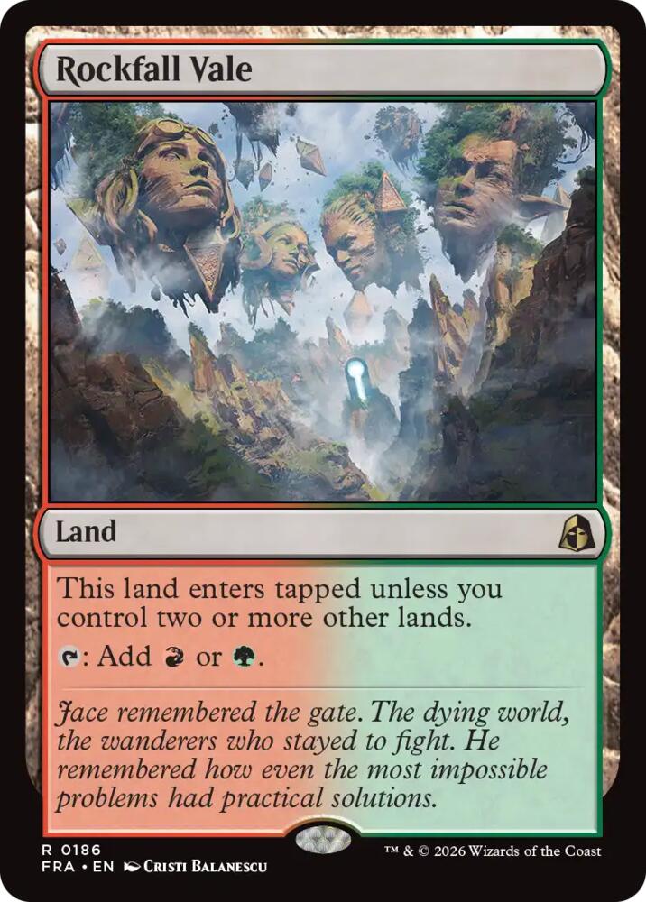 Rockfall Vale #186 FOIL Reality Fracture