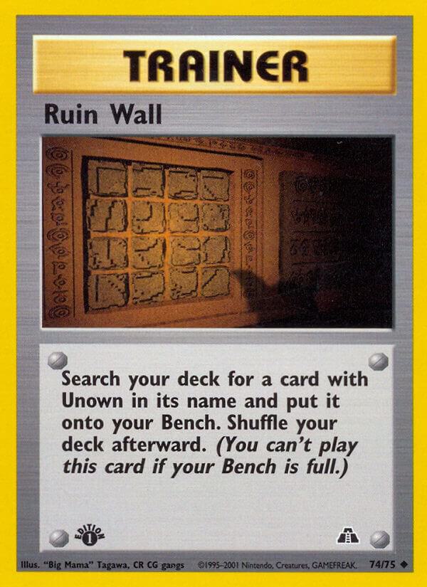 Ruin Wall (1st Edition) #74 Neo Discovery