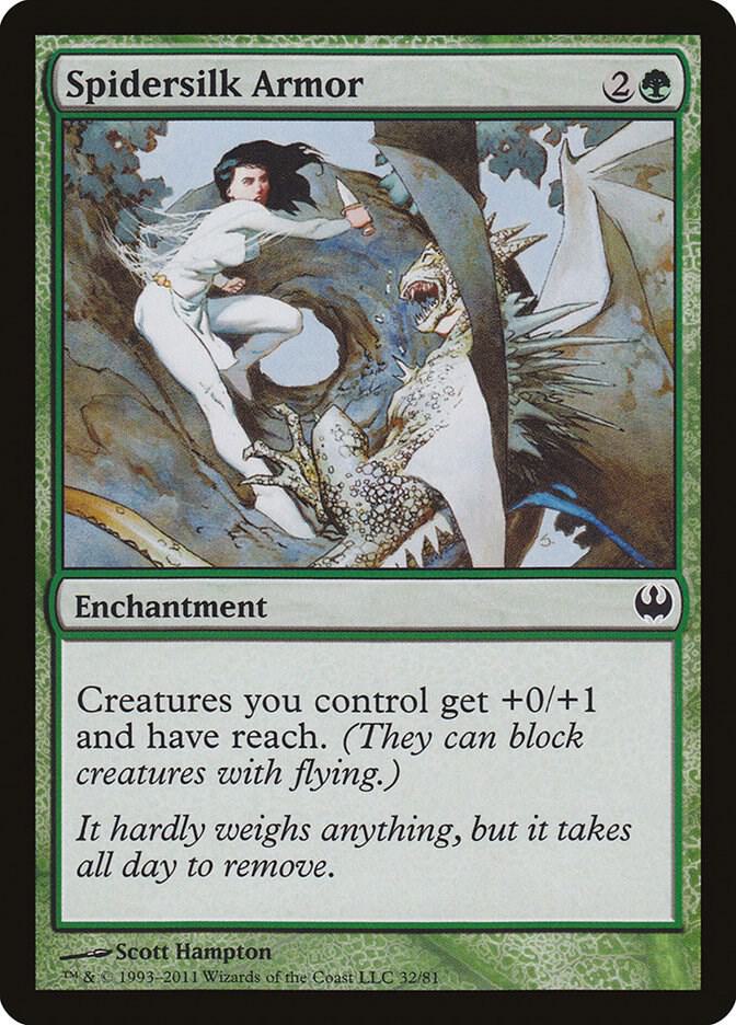Spidersilk Armor #32 Duel Decks: Knights vs. Dragons