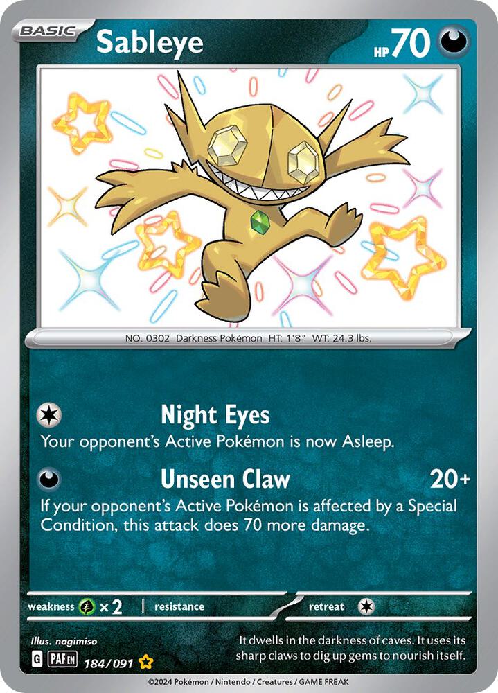 Sableye #184 SV: Paldean Fates