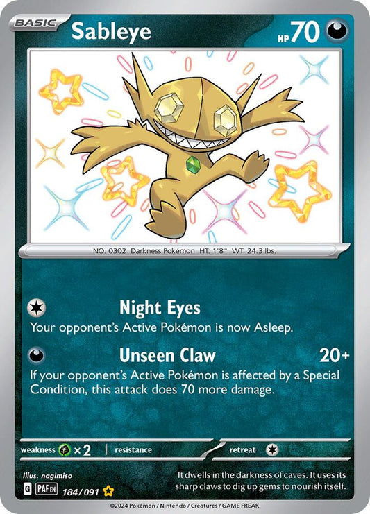 Sableye #184 SV: Paldean Fates