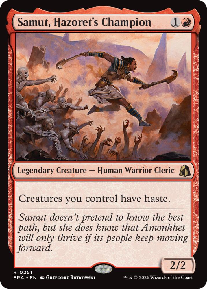 Samut, Hazoret's Champion #251 FOIL Reality Fracture