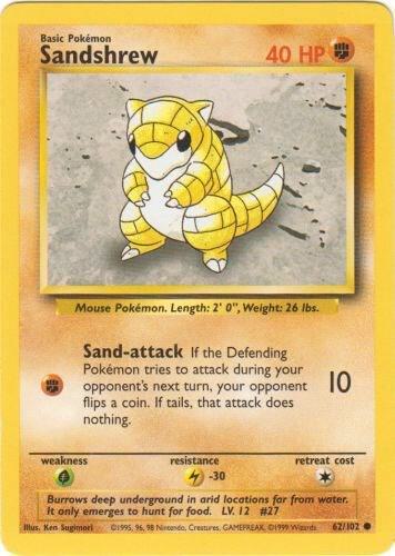 Sandshrew #62 Base Set