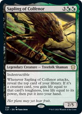 Sapling of Colfenor #228 Commander 2021