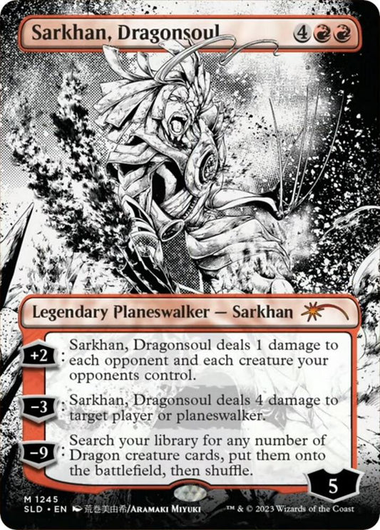 Sarkhan, Dragonsoul (Borderless) #1245 FOIL Secret Lair Drop Series