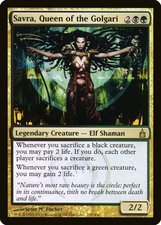 Savra, Queen of the Golgari #225 Ravnica: City of Guilds