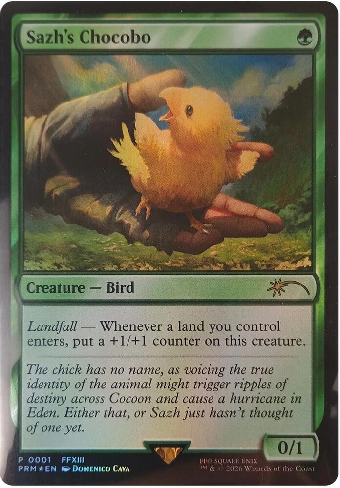 Sazh's Chocobo #1 FOIL Unique and Miscellaneous Promos (Final Fantasy)