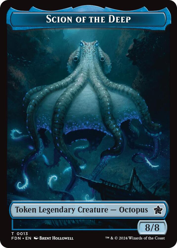 Scion of the Deep Token #13 // Koma's Coil Token #11 Foundations