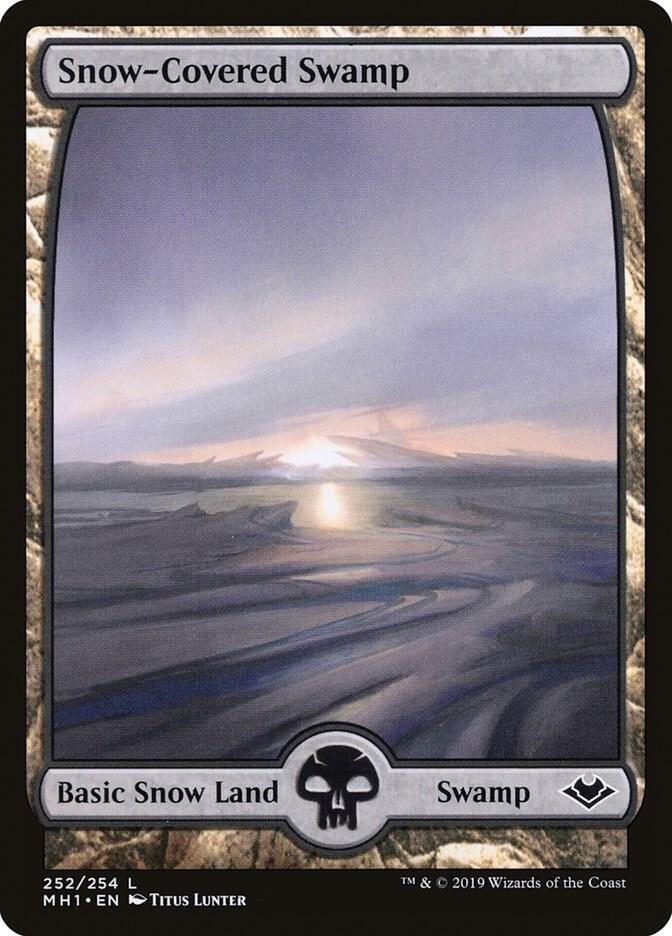 Snow-Covered Swamp #252 Modern Horizons