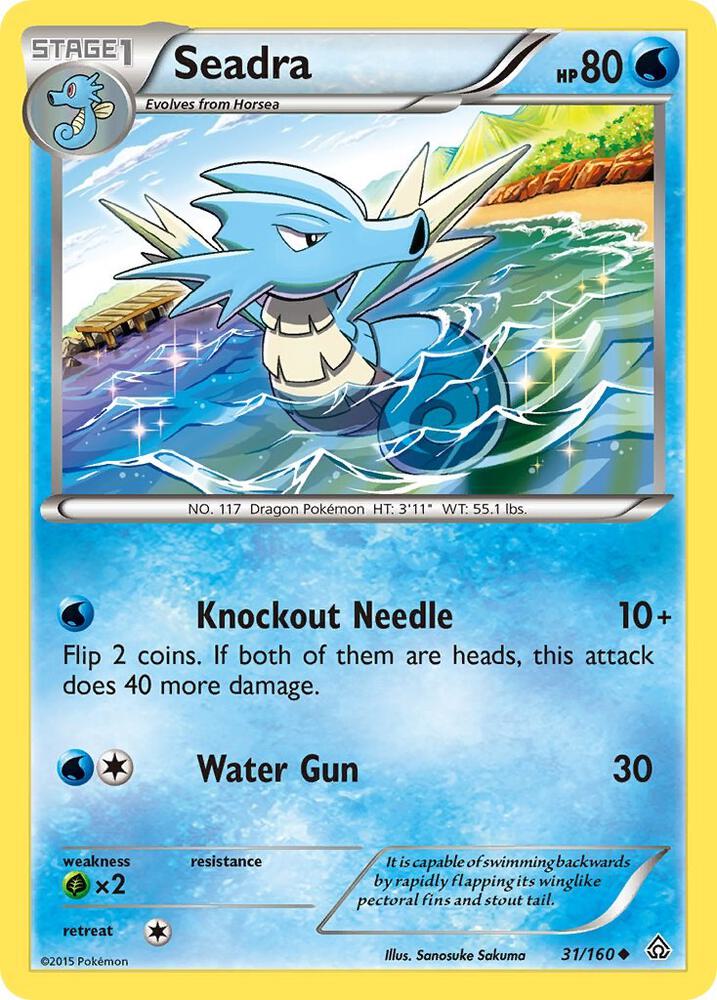 Seadra #31 REVERSE HOLOFOIL XY - Primal Clash