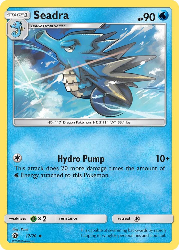 Seadra #17 REVERSE HOLOFOIL Dragon Majesty